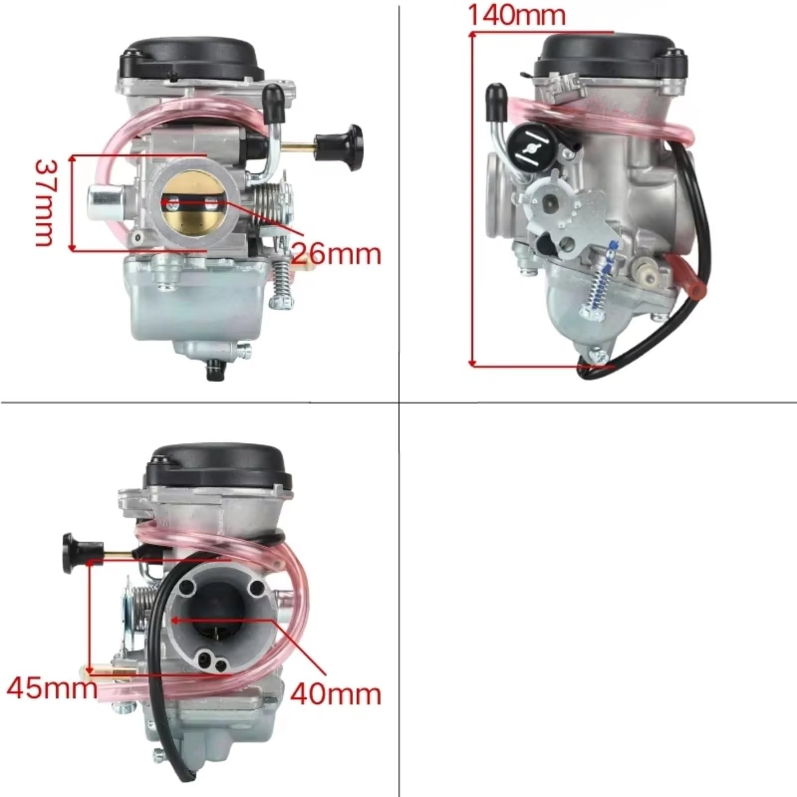 Carburador 4 Tiempos Compatible Con Suzuki Para GN 125 Para GS125 Para 125cc 26mm Manual Choke Carb Motocicleta Carburador Piezas De Repuesto Accesorios