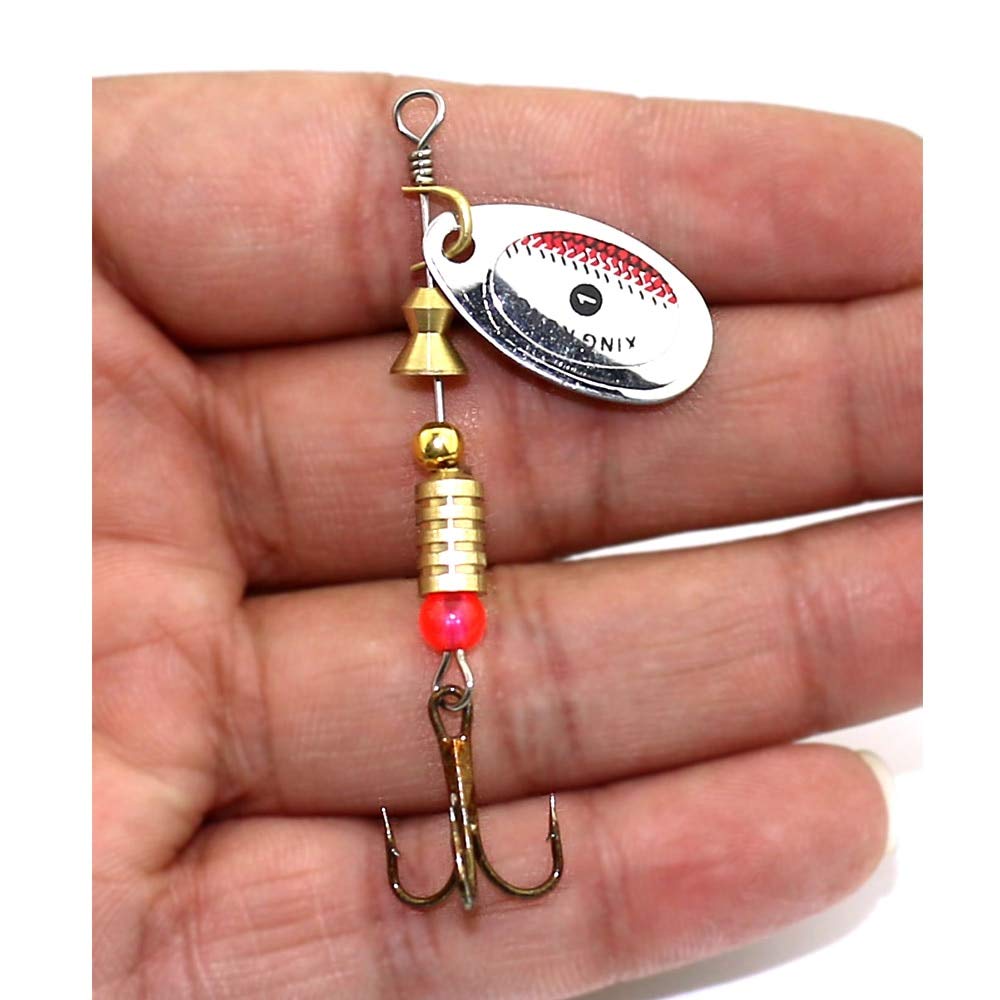 6.3cm/3.6g Metal Fishing Lures Bass Lures Fishing Tackle Chinese Fishing Equipment Spoon Lure Sports & Outdoors