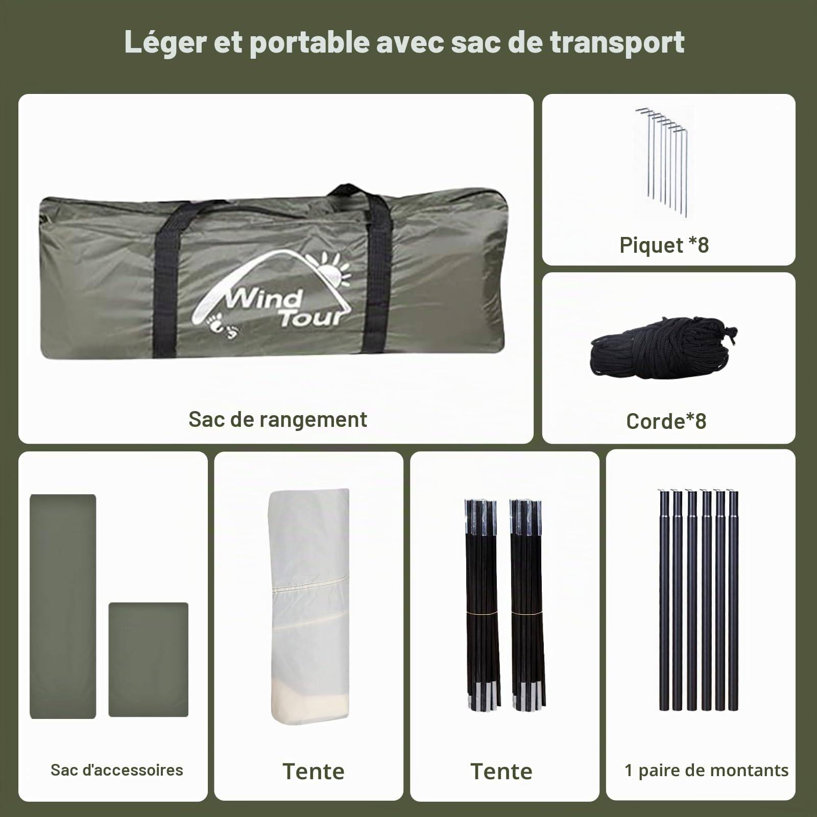 Auvent de Voiture pour Van, VUS, Camping-Car, Petit véhicule, Voiture, Camion, Tente de Camping, auvent latéral imperméable
