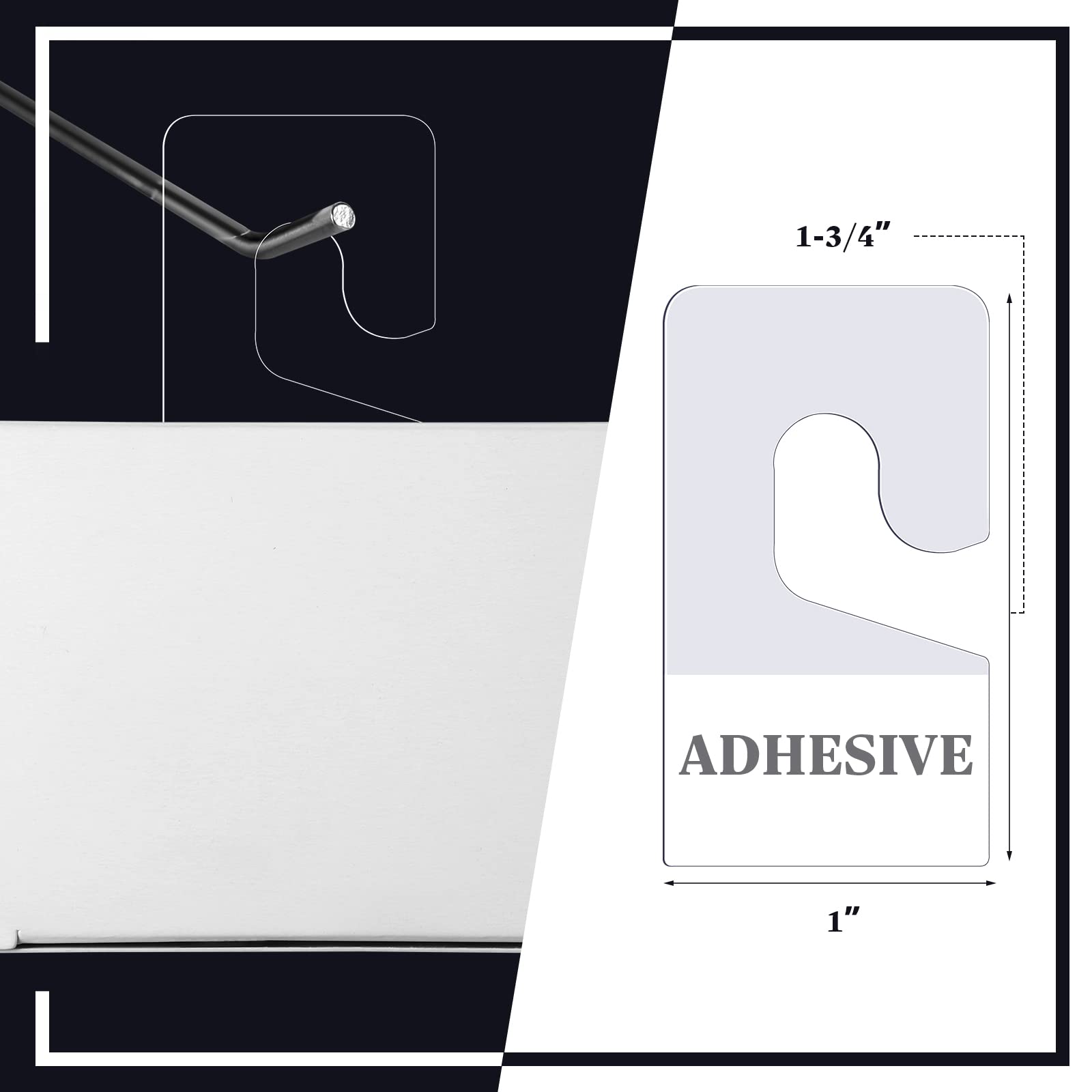 Lot de 1 500 étiquettes autocollantes transparentes en plastique pour décoration de magasin (2,6 x 4,5 cm)