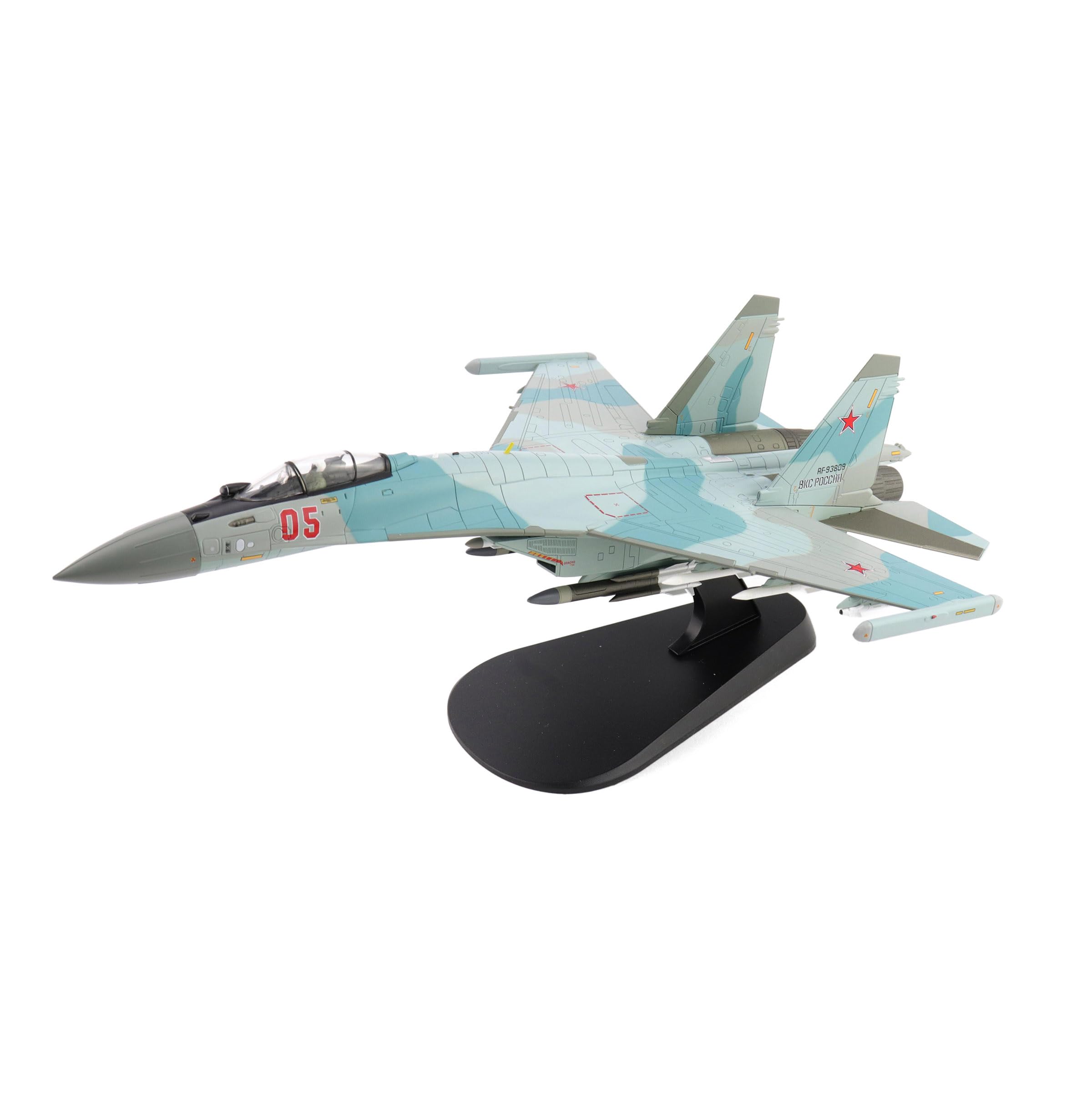 Hobby Master | Replica di aerei militari pressofusi in scala 1:72 | Su-35S Flanker E, rosso 05/RF-93809, Aeronautica militare russa, 2025, (con pod ECM Khibiny-U) | Modello HA5718