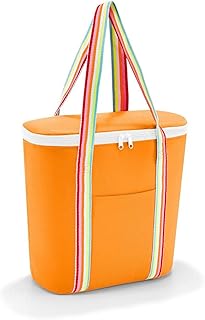 reisenthel Thermoshopper Cool Bag for Shopping or Picnics with 2 Carrying Straps Made of Water-Repellent Material, Colour: Pop Mandarin
