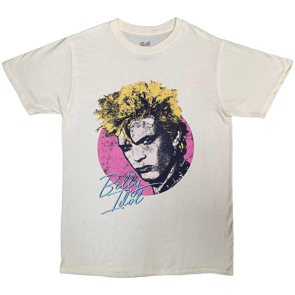 Rock Off officially licensed products Billy Idol Circle Illustration T Shirt XL