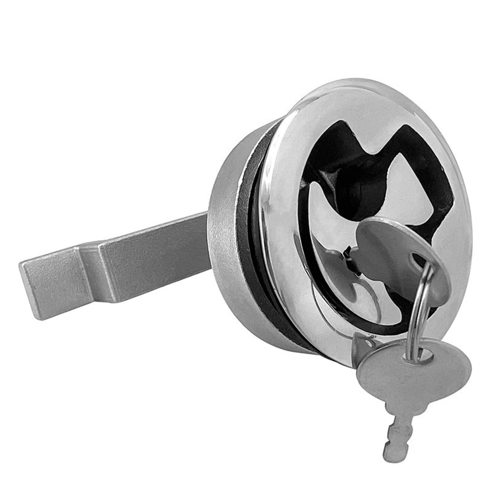 Iykqhwupyp Withkey Floor Lock Stainless Steel With Key/Withoutkey Accessories Rv Marine Hardware 1Pcs(Withkey)