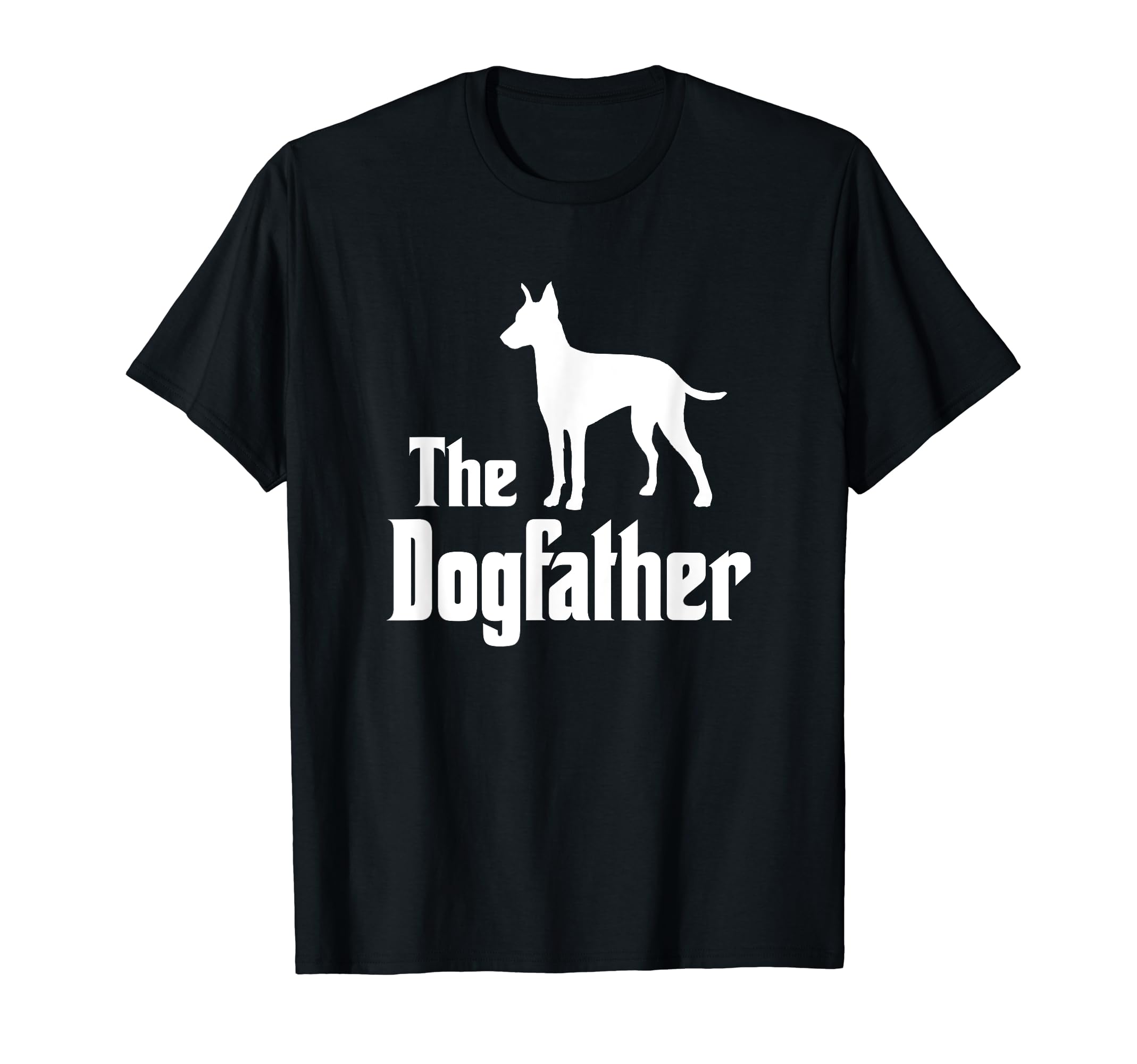 The Dogfather - funny dog gift, funny Manchester Terrier T-Shirt, Black