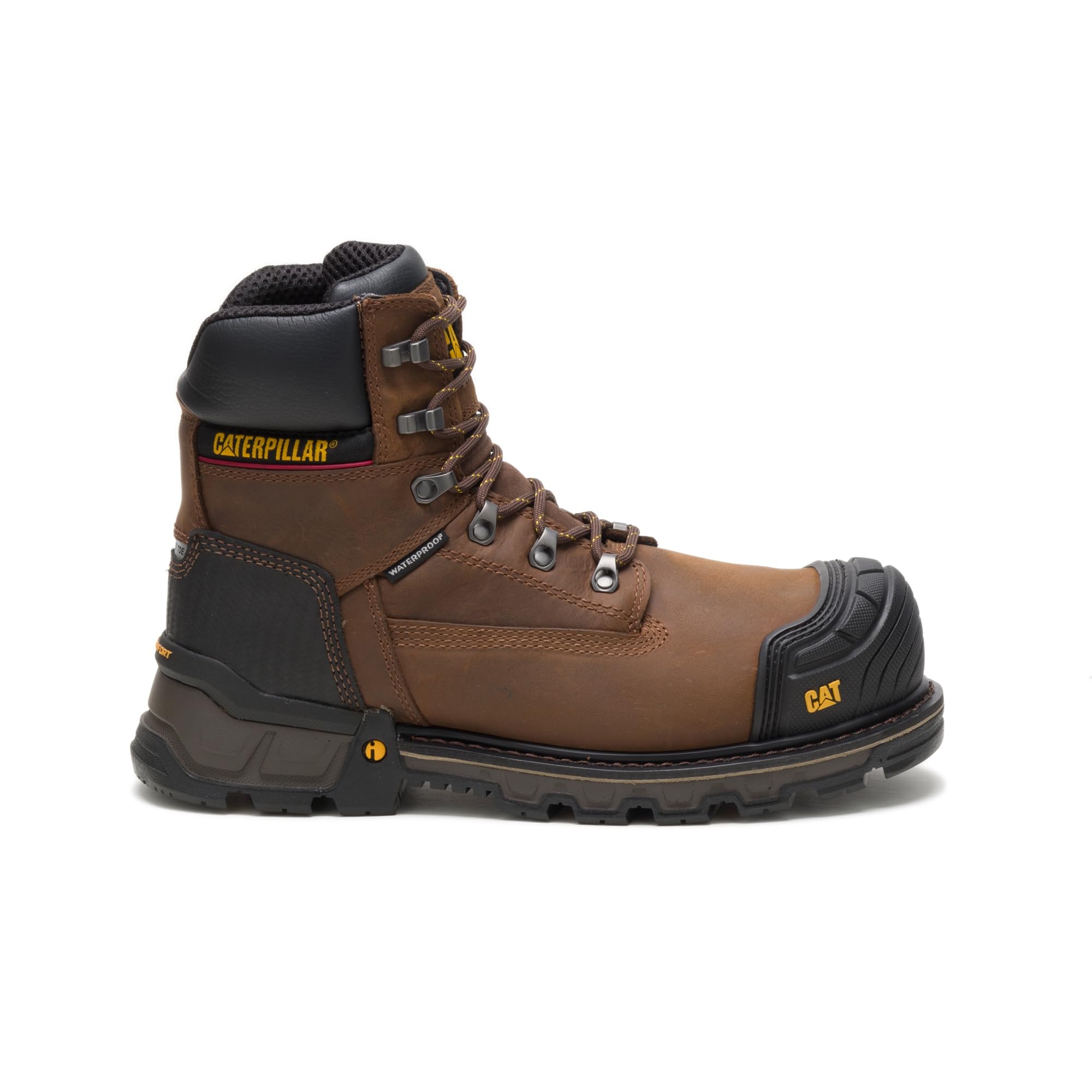 Botas de trabajo con punta compuesta impermeable para hombre Excavator XL de 6 pulgadas, Café Oscuro, 10