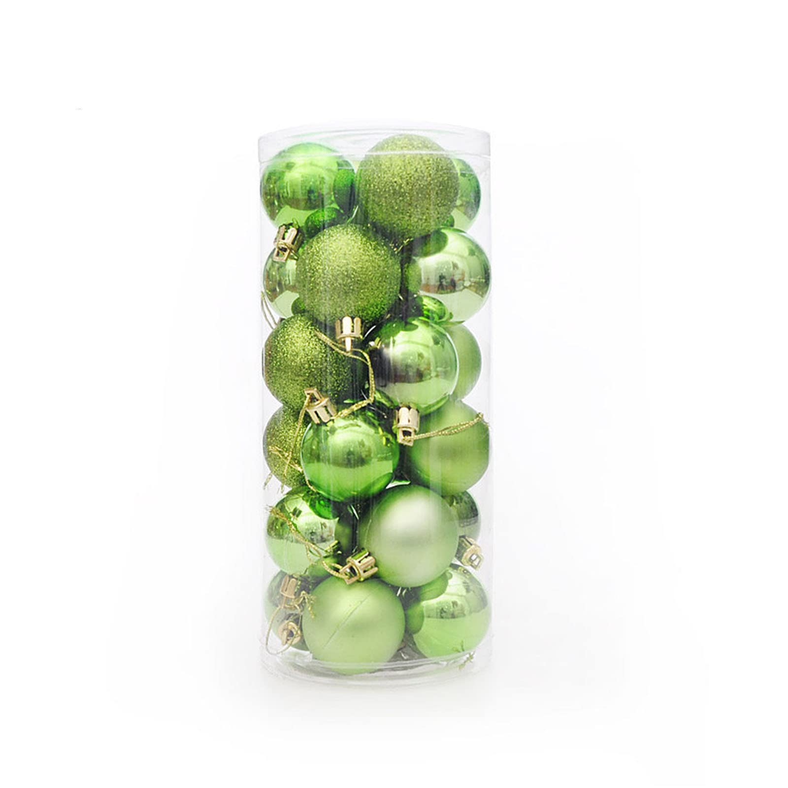Shatterproof Hanging Christmas Tree Ornaments 4cm Xmas Tree Decorations Plastics Christmas Baubles 24Pcs Christmas Tree Balls Electroplating Holiday Wedding Party Christmas Tree Decoration