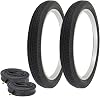 WESTWIND Pair of Bicycle TIRE 20 X 2.125 BlackBlack SIDEWALL Tires WHeavy Duty Tubes W-007 S2