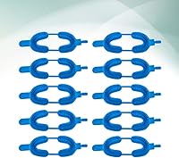 Vista 3 de 20 bandejas desechables de fluoruro dentales de espuma fluorada para boca, material de impresión de alginato para niños, tamaño L, azul