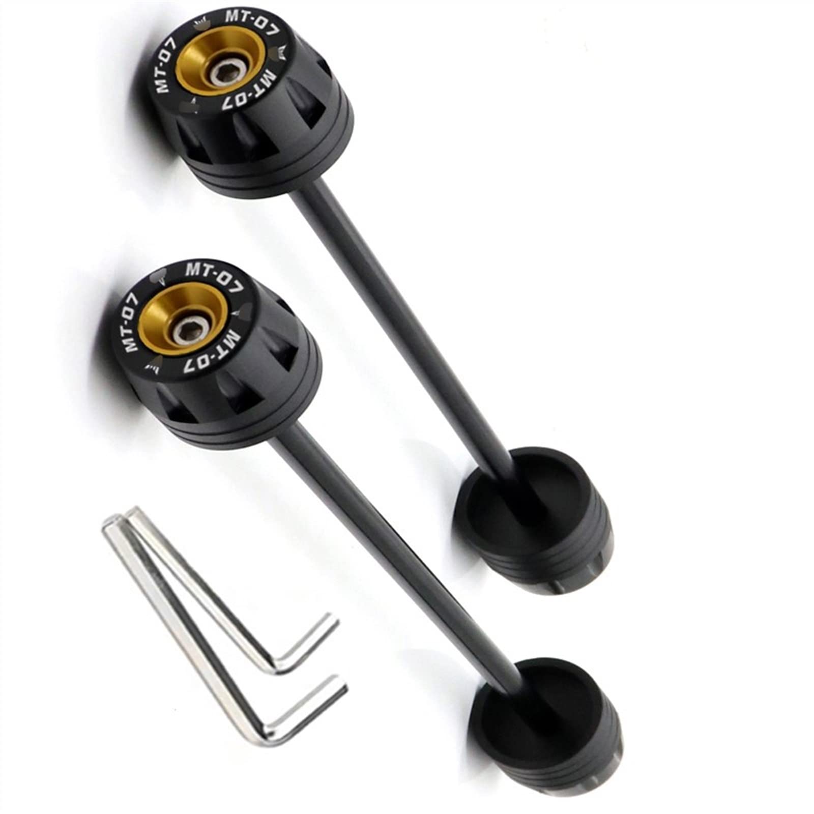 Protection de fourche MT-07 en alu usiné couleur or premium