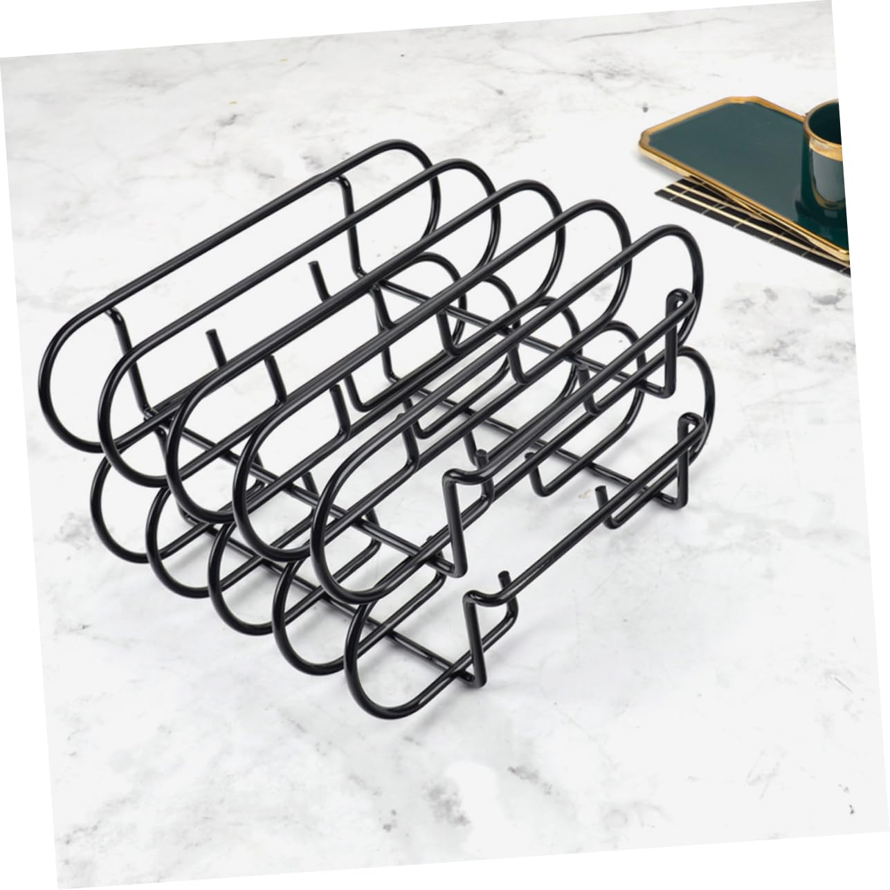 IMIKEYA Per Barbecue Supporto per Costine e Pollo Resistente per Carne e Verdure Accessorio da Portatile