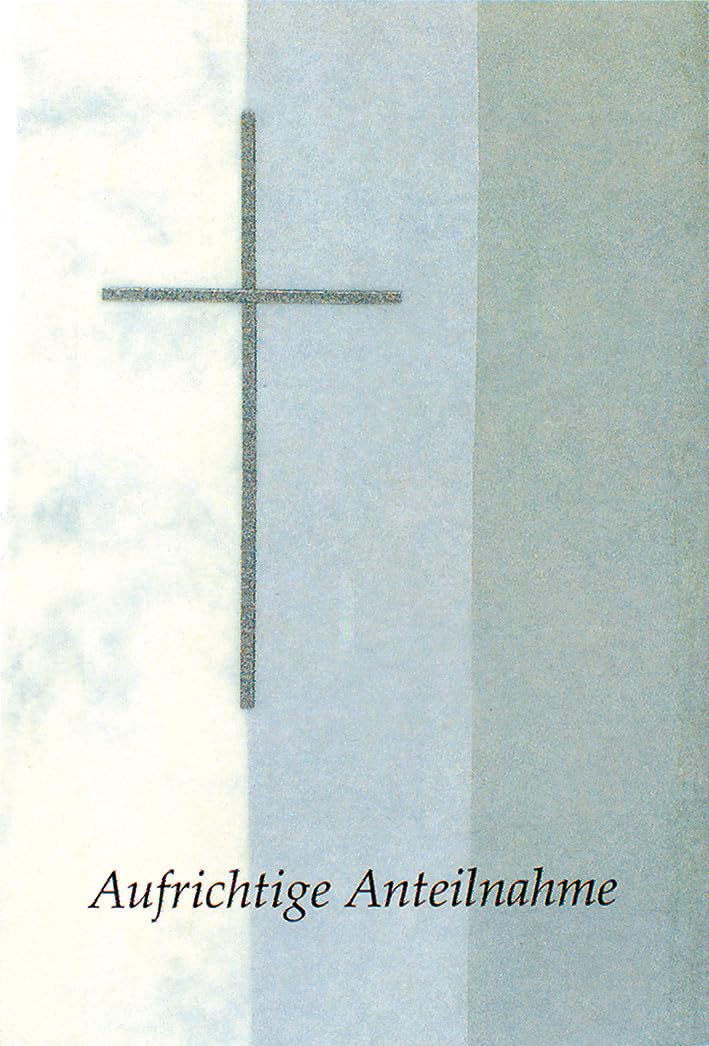 bsb Sympathy Card for Funeral Cross with Envelope