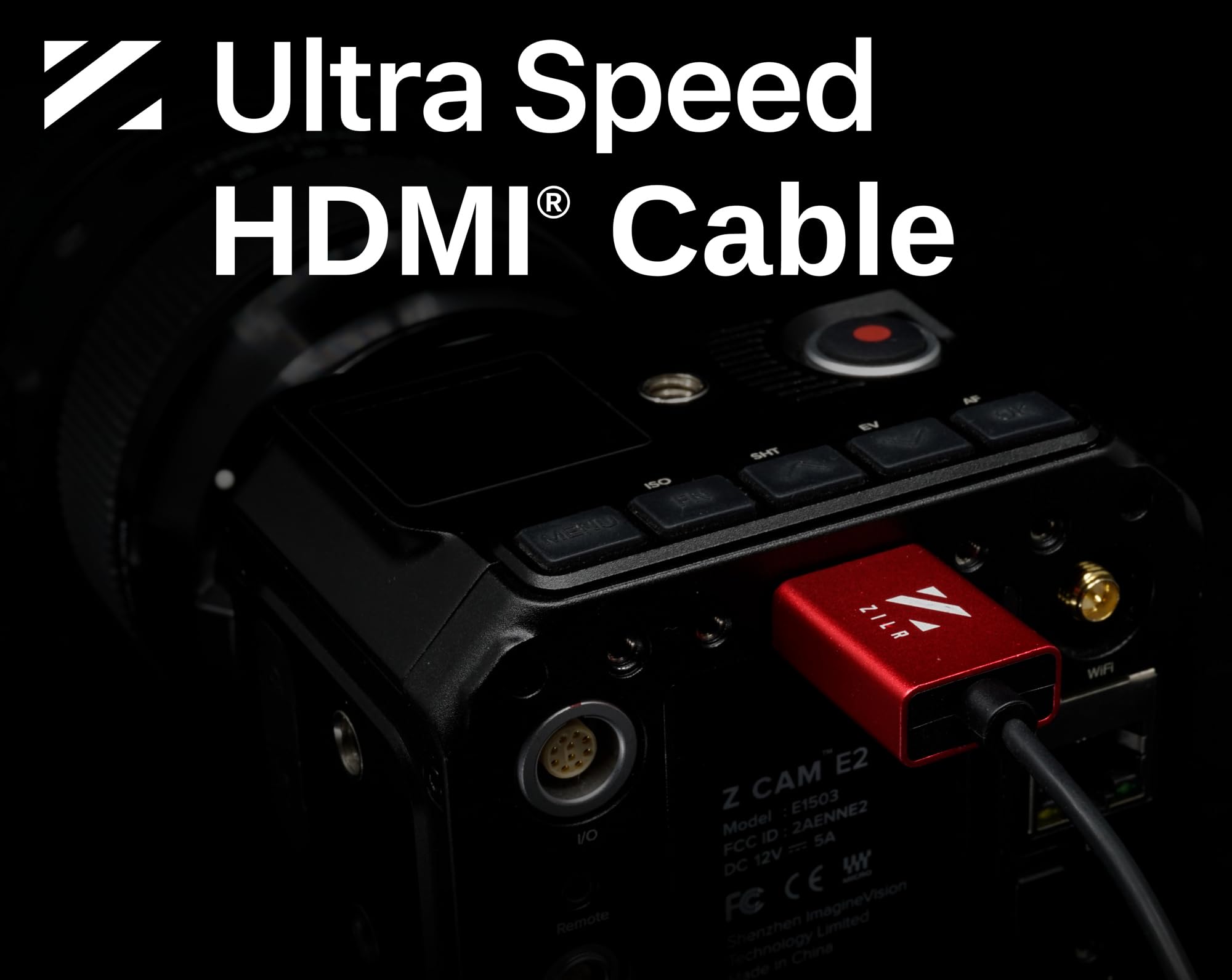 Cavo HDMI 8K 60Hz (50cm) - Hyper Thin Ultra High Speed HDMI 2.1 (Full to Micro) con Secure Connector, Micro HDMI, 48 Gbps, HDR10+, eARC, Dolby Vision, Ultra Sottile e flessibile