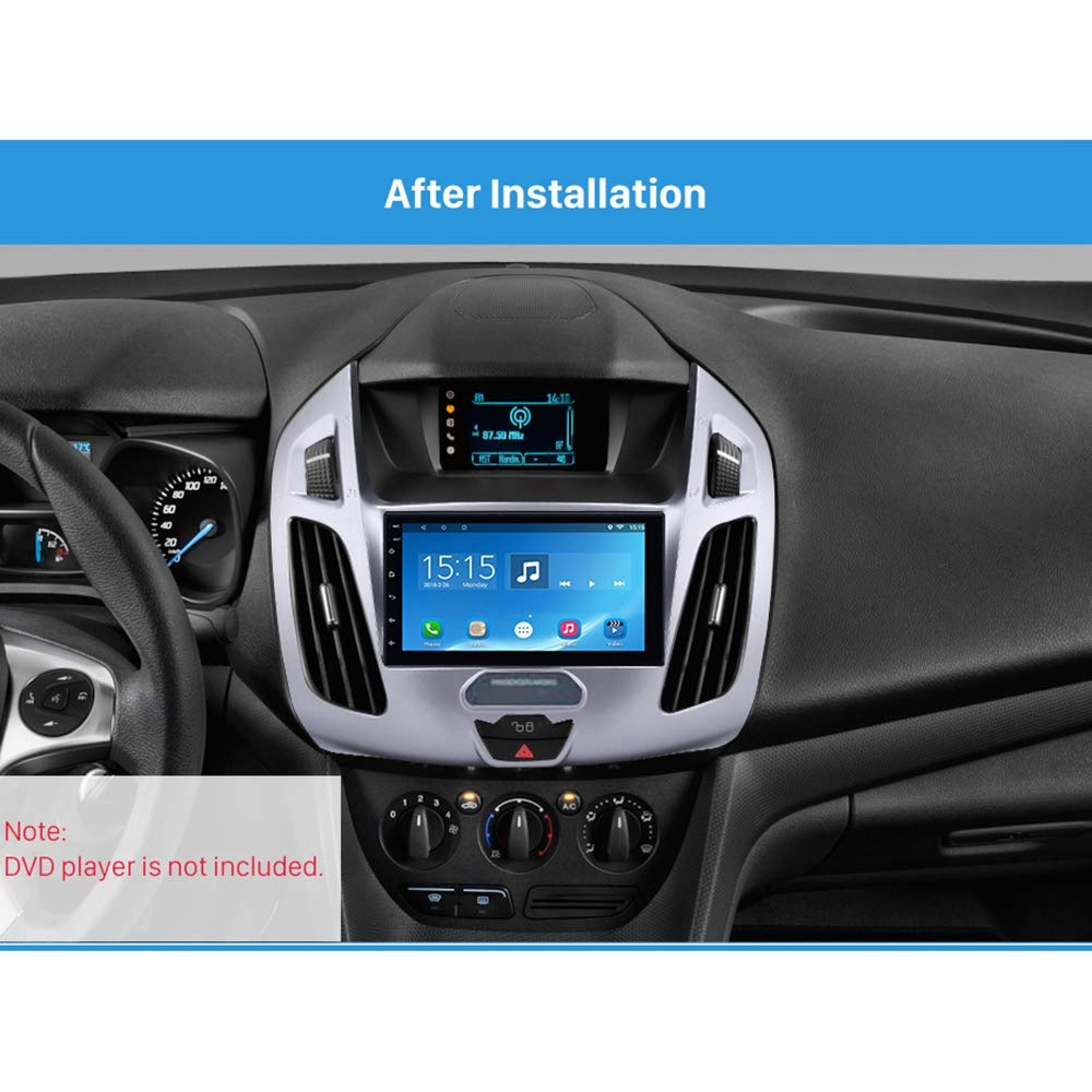 Gokeet 2 DIN Coche Salpicadero Radio Panel Kit de InstalacióN de de DVD para Transit Connect, Tourneo Connect 2014 2015