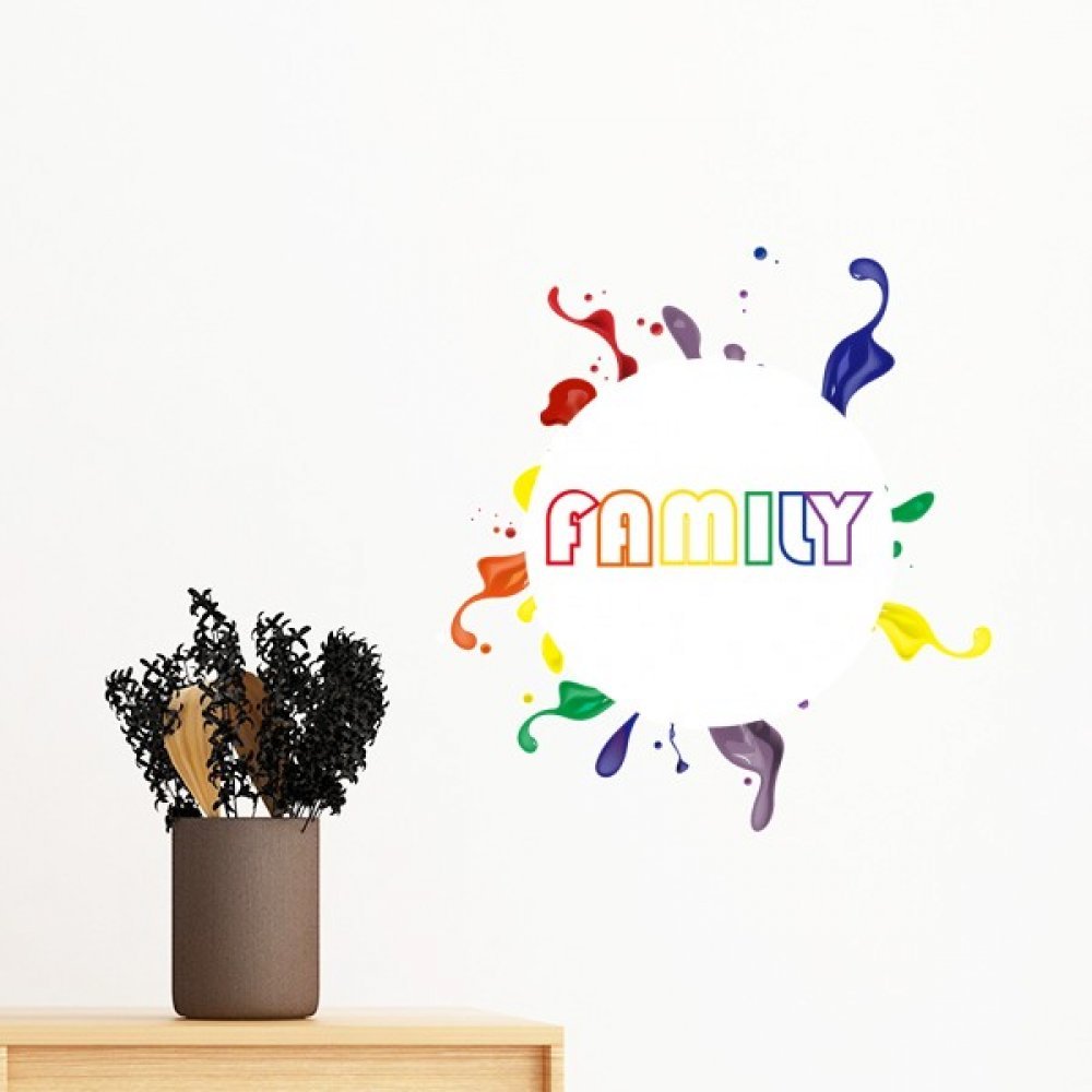 Sticker Mural LGBT Drapeau Arc-en-Ciel pour Décorer une Chambre Cosy