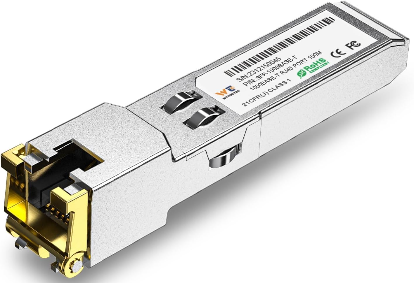 Photo 1 of 1.25G SFP to RJ45 Copper SFP Transceiver for Cisco, Meraki, Fortinet, Supermicro, Netgear, TP-Link and More