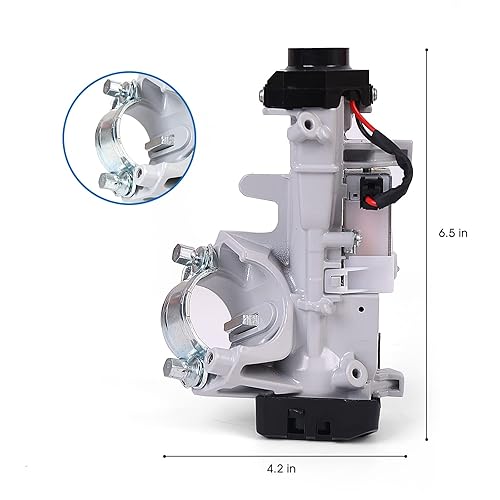 Miniatura 2 de Cilindro de bloqueo de encendido 46 llaves de inmovilizador de chip con botón de pánico 2+1 para Honda Civic 2006-2011 CR-V 2007-2011 Fit 2009-2011