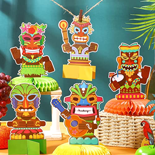 Spakon 10 Pcs Hawaiian Party Decorations Tiki Table Centerpieces - image 6