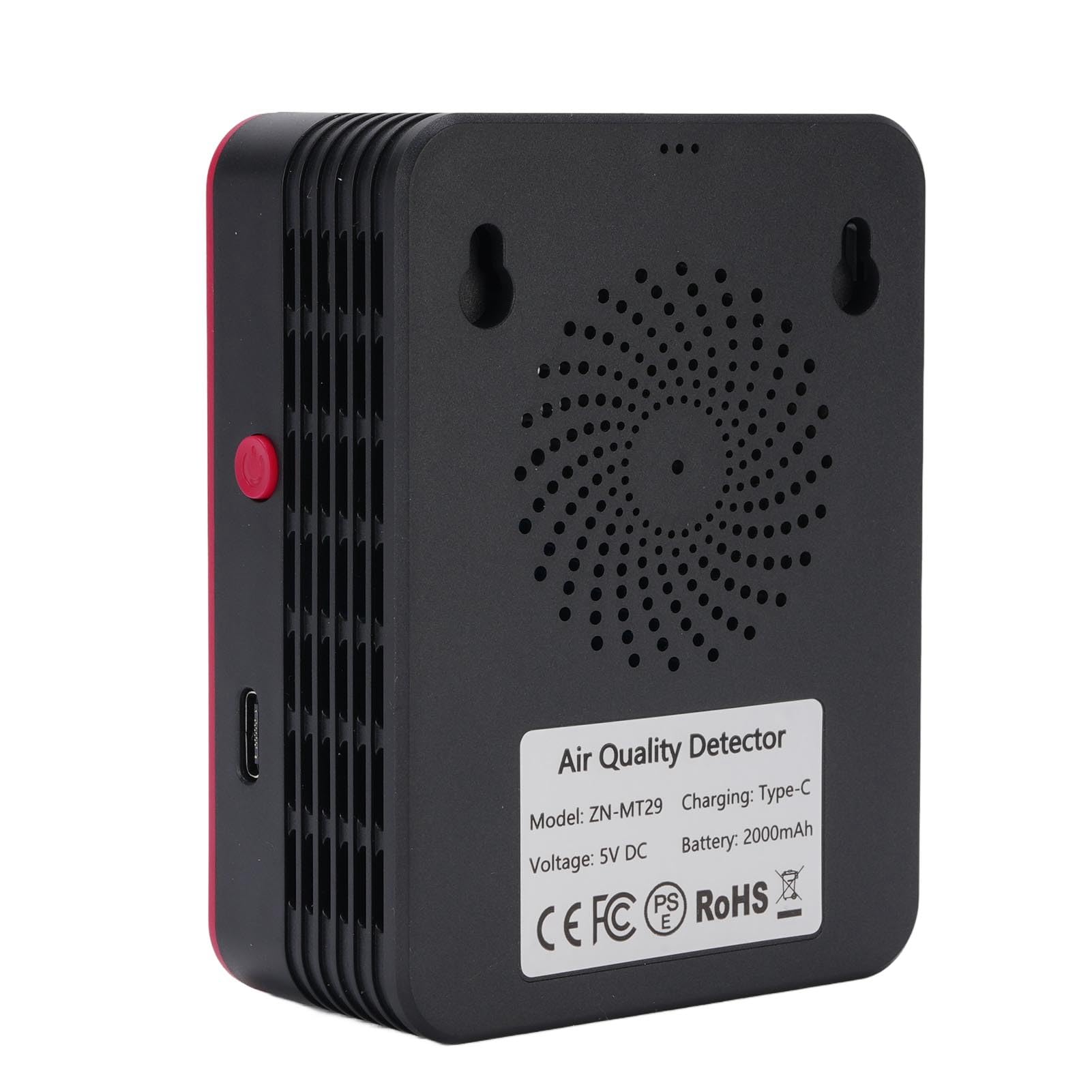 Yunseity Tester della qualità dell'aria Monitor WIFI 15 in 1 per CO2, PM2.5, HCHO, TVOC e umidità con Display HD da 2,8 Pollici, Batteria Ricaricabile da 2000 MAh e App Mobile (#1)