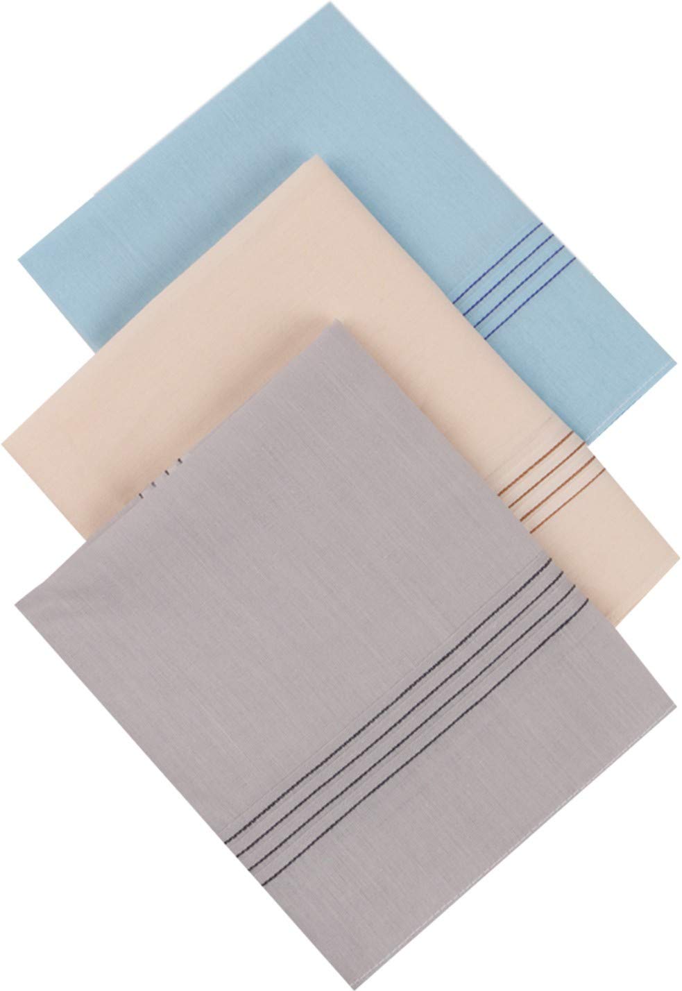 crossline Men's Cotton Handkerchiefs (Multicolor) Pack of 3-picture-52