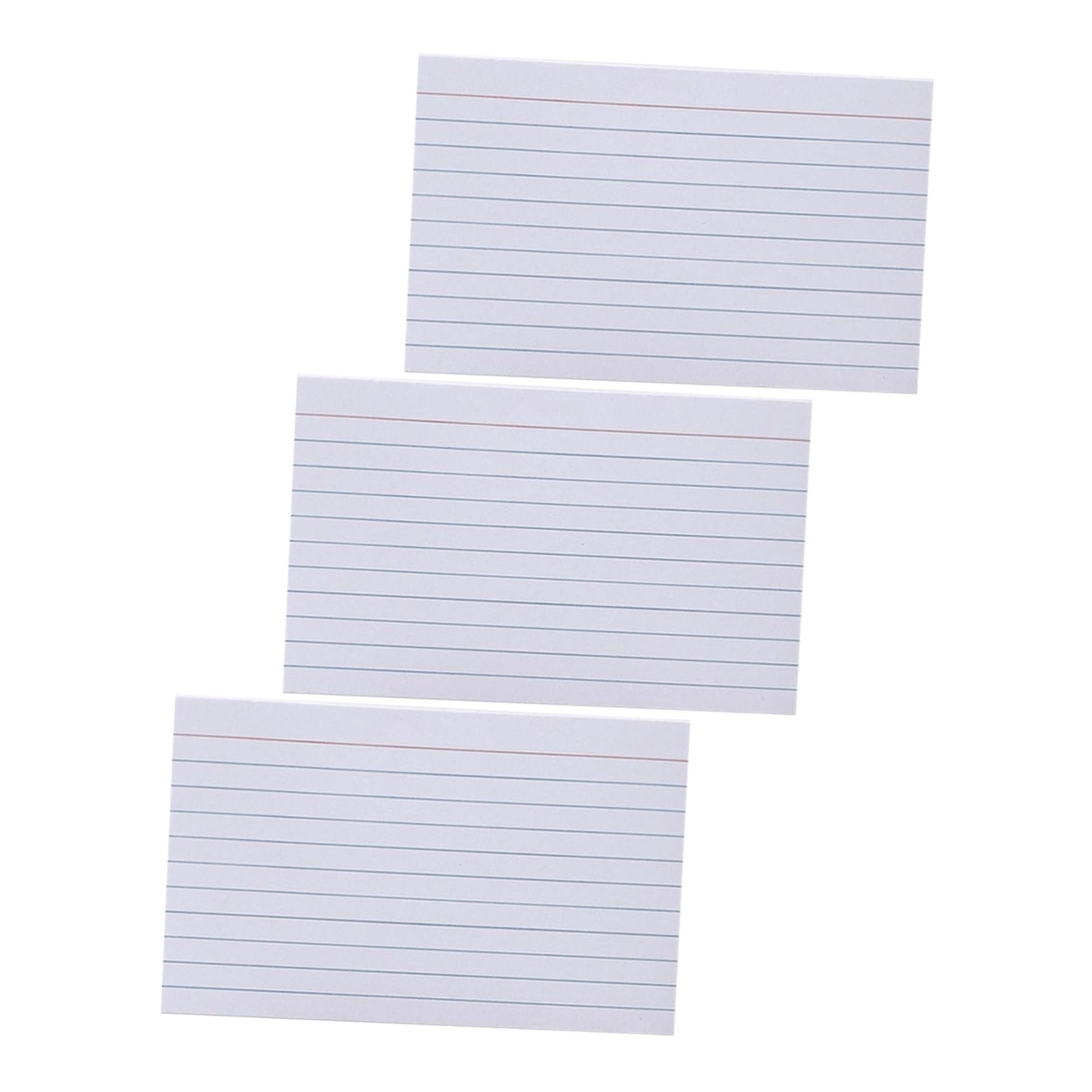 Angoily 600 Linierte Karteikarten aus Papier Weiß für Lernen und Präsentationen