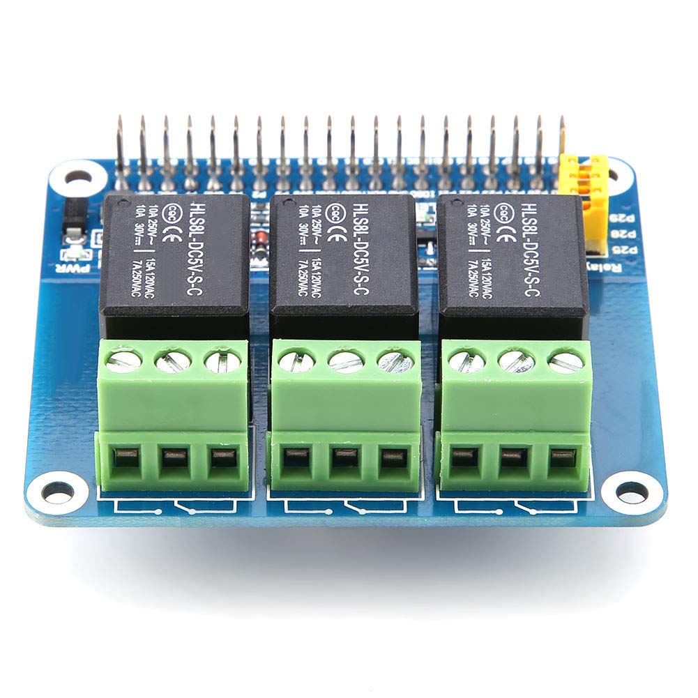 Raspberry Pi Relay Expansion Board, 3 Channel Relay Expansion Board for