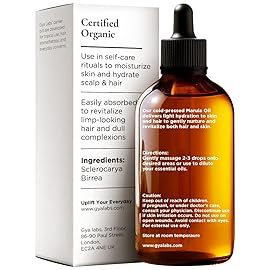 Gya Labs Marula Carrier Oil - 1 Fl Oz - for Hair, Skin, Face, Scalp & Body Massage