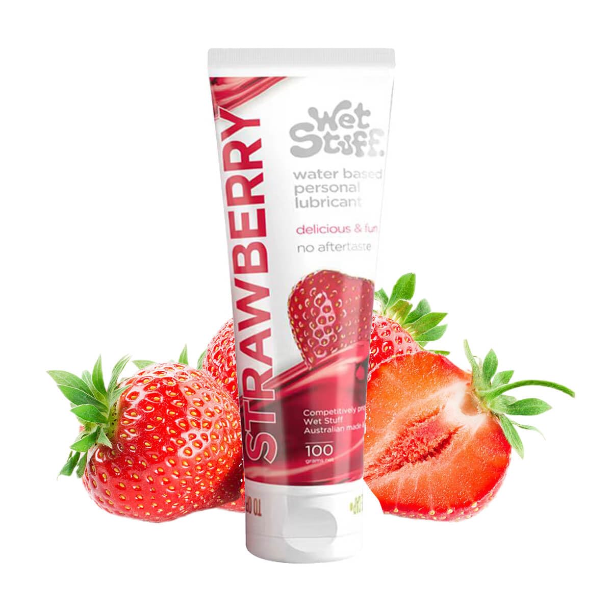 gleitgel erdbeergeschmack Wet Stuff Strawberry - fruchtiges Gleitgel mit Erdbeergeschmack, auf  Wasserbasis, ohne Zucker und Parabene