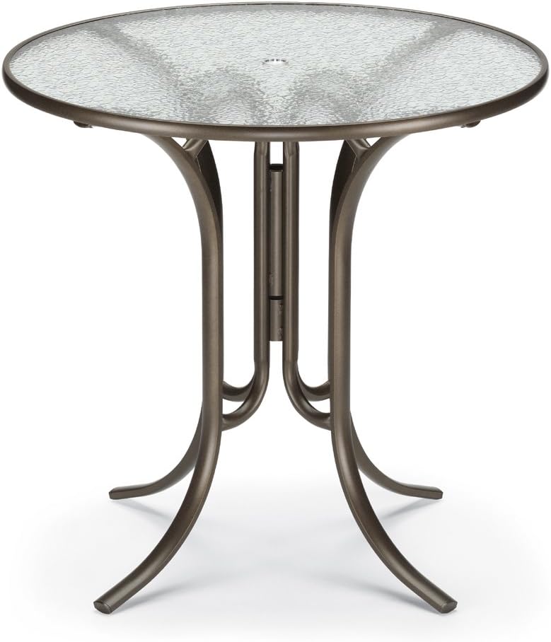 Telescope Casual 42 inch Round Glass Top Bar Height Table