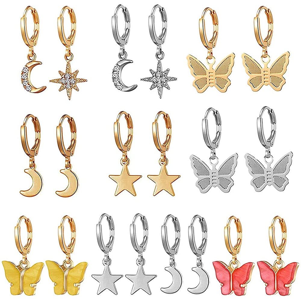 See full amazon price history chart for Shining Diva Fashion Latest Stylish Combo Design 10 Pairs Metal Earrings for Women and Girls (K12923er), Golden Silver, 1 Shining Diva Fashion Latest Stylish Combo Design 10 Pairs Metal Earrings for Women and Girls (K12923er), Golden Silver, 1 (B09HNWHSDG) Amazon Price History, Amazon Price Tracker