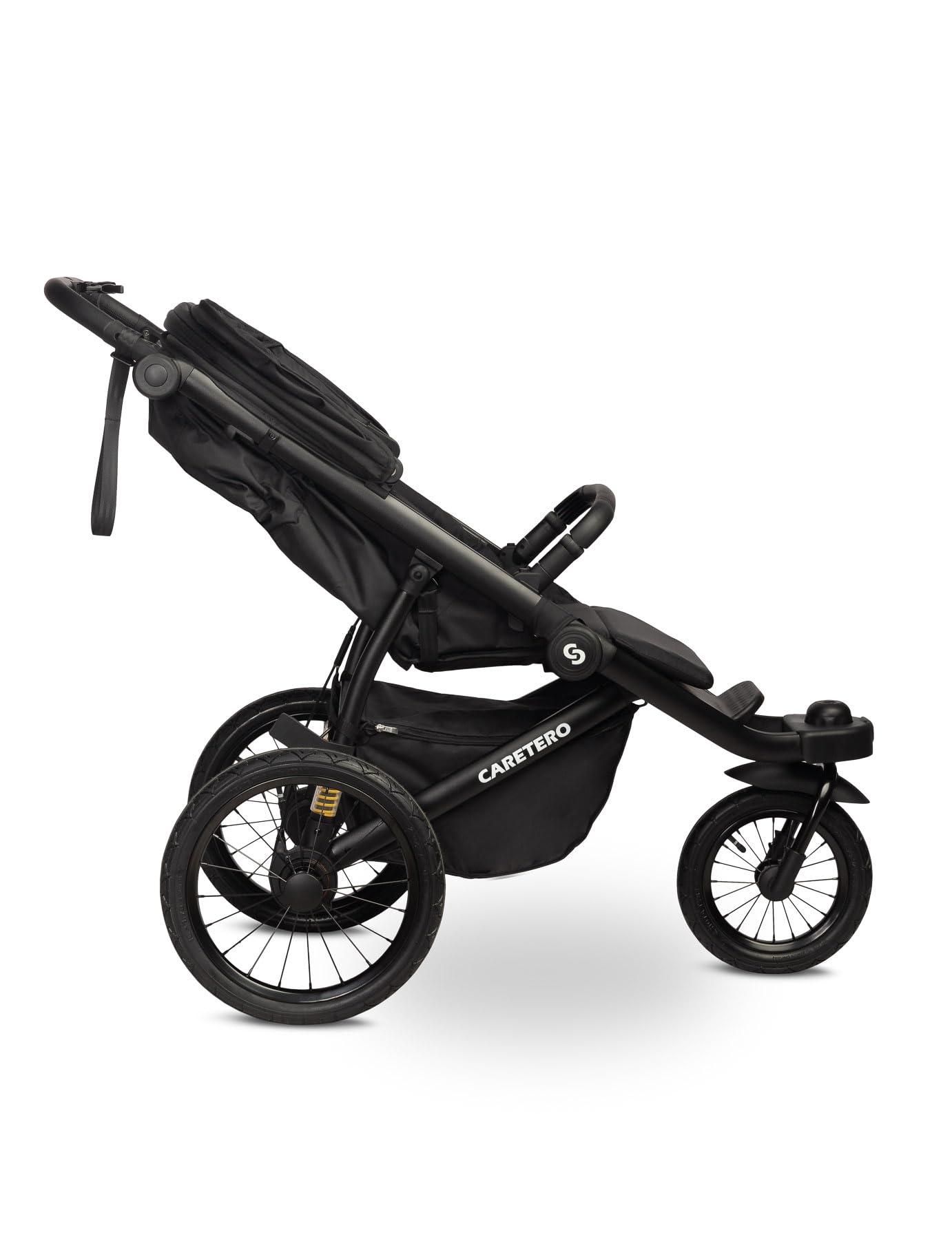 CARETERO - Lima Deluxe Wózek Spacerowy – Lekki z Regulowanym Siedzeniem, Dużym Daszkiem i Koszem – Kompaktowy Składający się, dla Dzieci