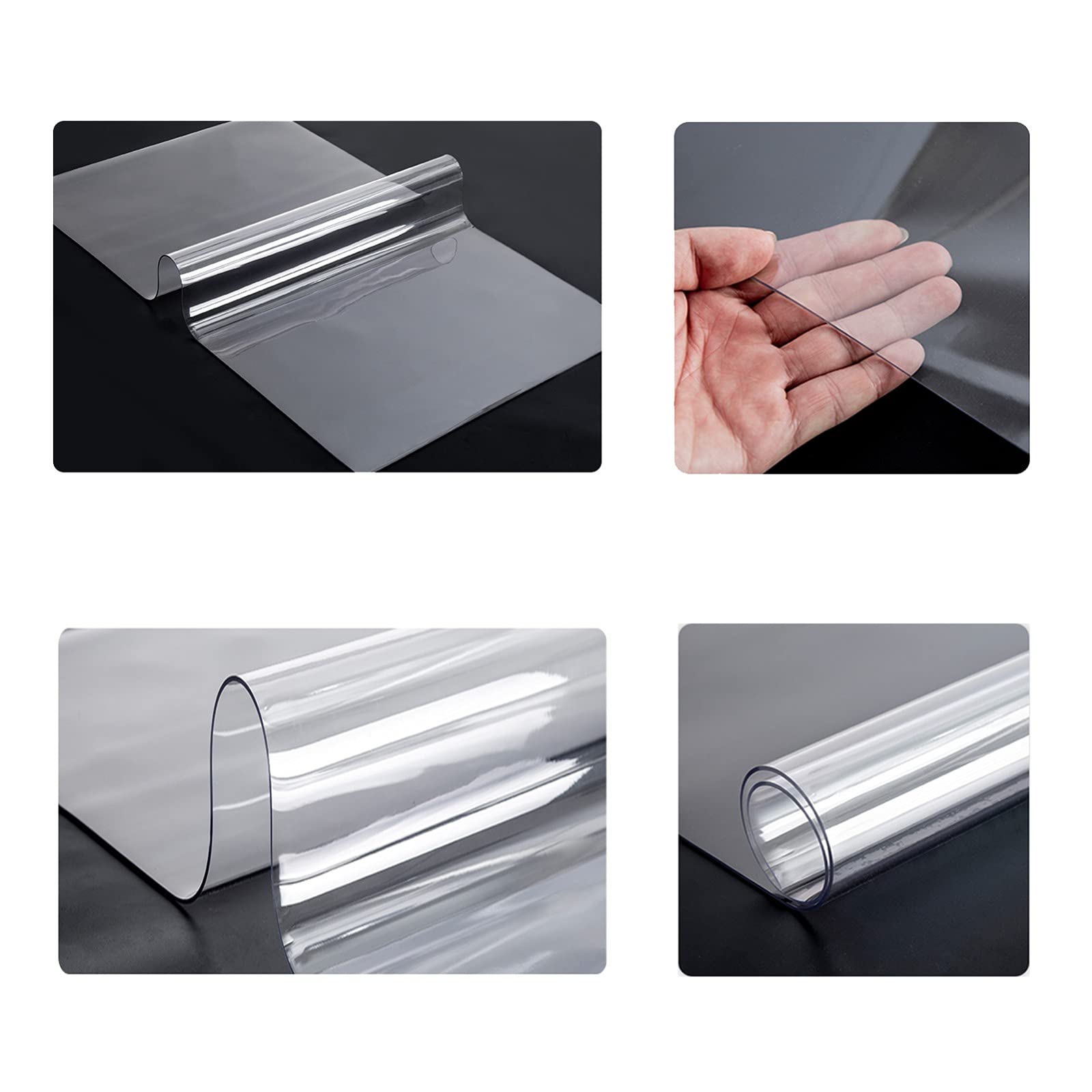 Protezione impermeabile in PVC trasparente per Cocina y EscritorioMantel Duradero 80x210cm (31.49x82.67in) - Ideale per la protezione dell'Hogar