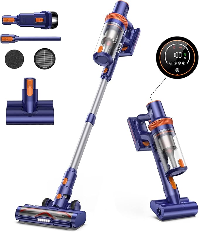 BuTure Battery Vacuum Cleaner, 33000Pa Cordless Vacuum Cleaner with