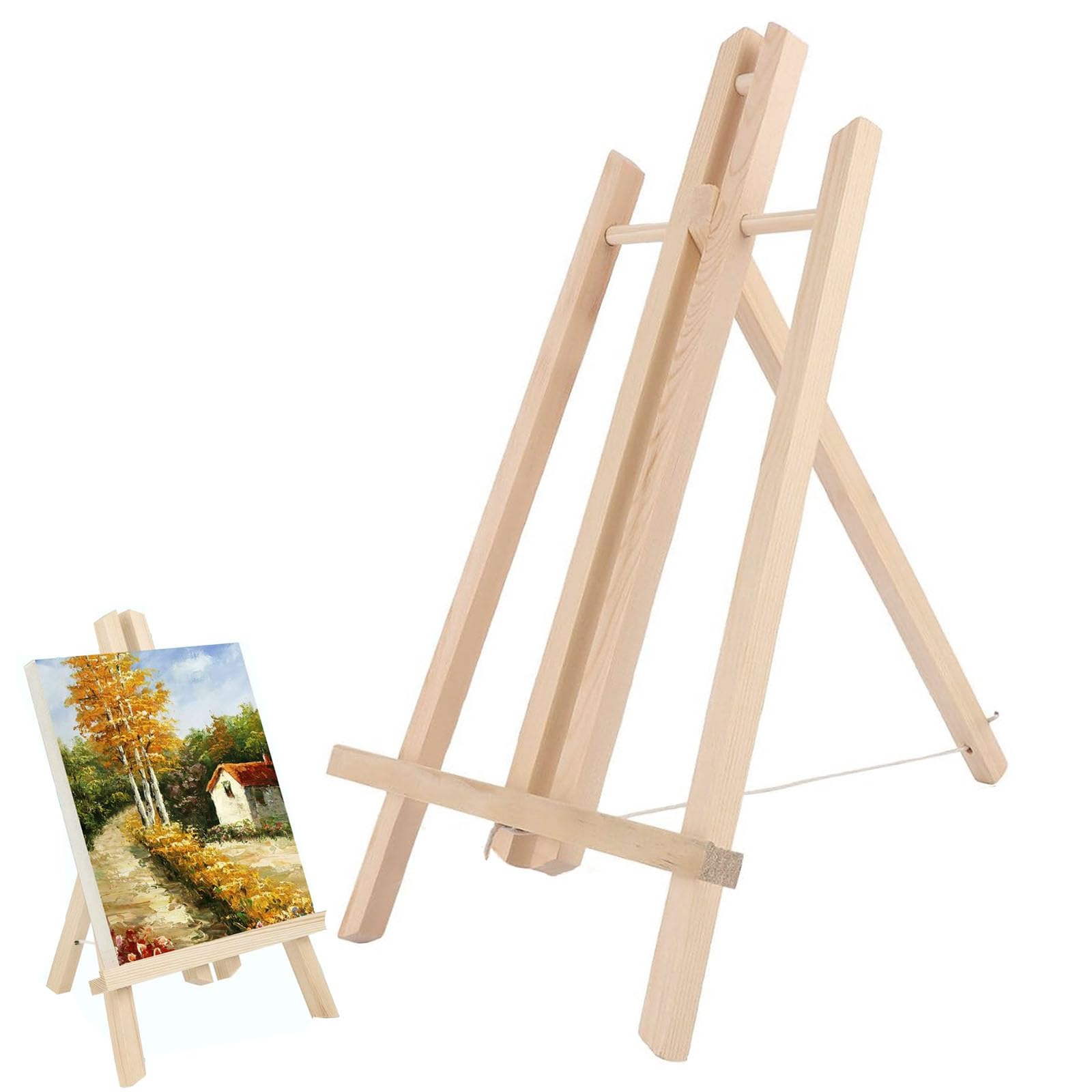 GOIEHIR Mini Holzstaffelei, 1 Stück, 40x22.5cm, Vintage, für