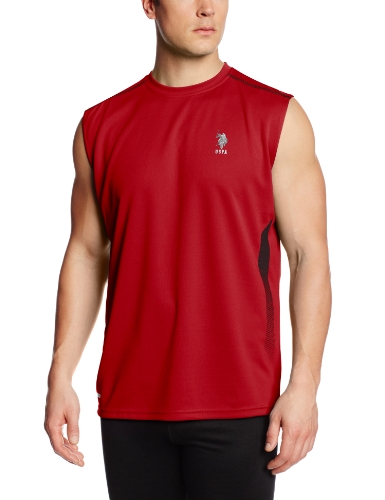 U.S. Polo Assn. Men's Side Haltone Print Sleeveless Top