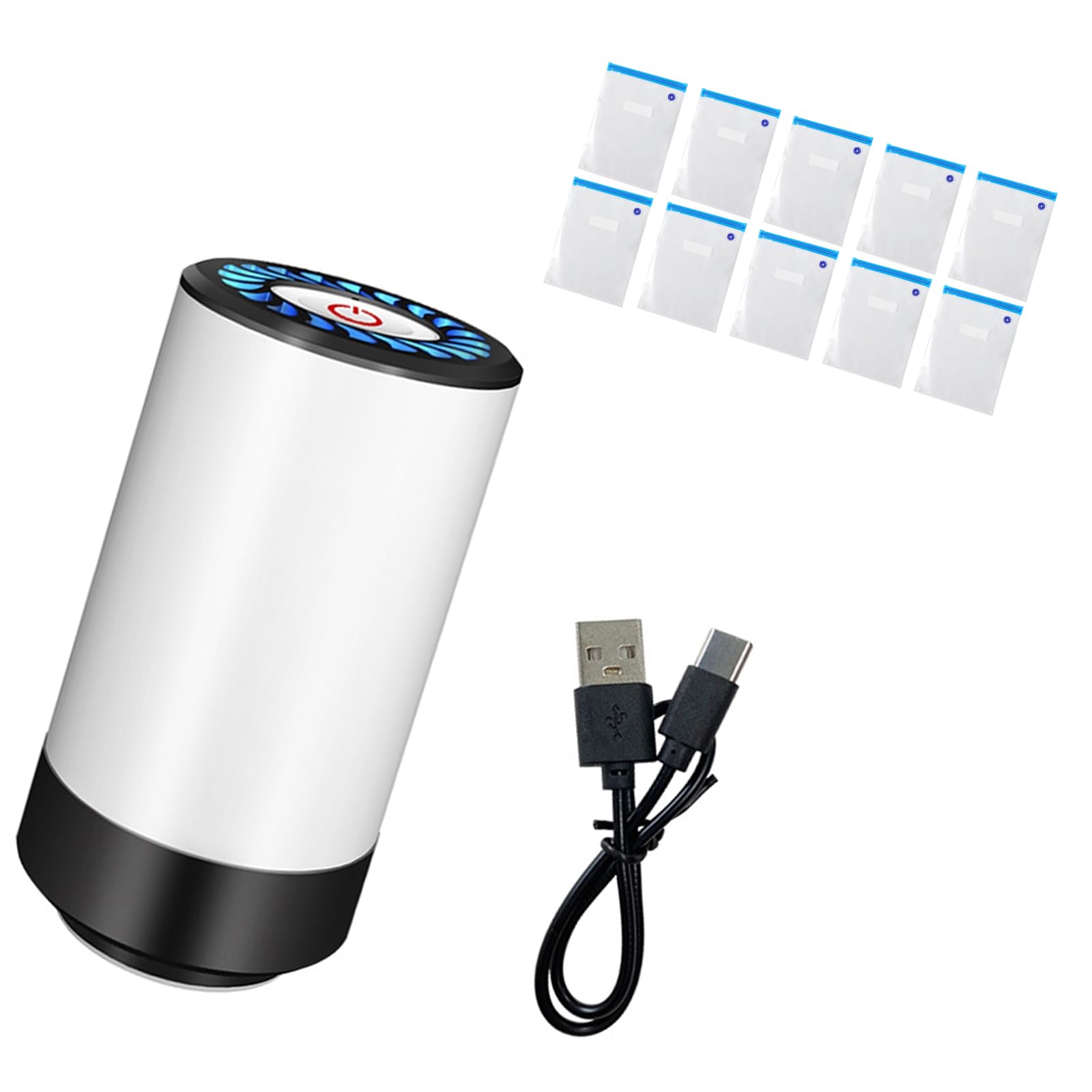 Qisuw Permanent USB Rechargeable Vacuum Sealant Set for Kitchen and on Proceed Storage Ensuring Strengthened Innovation Preserve