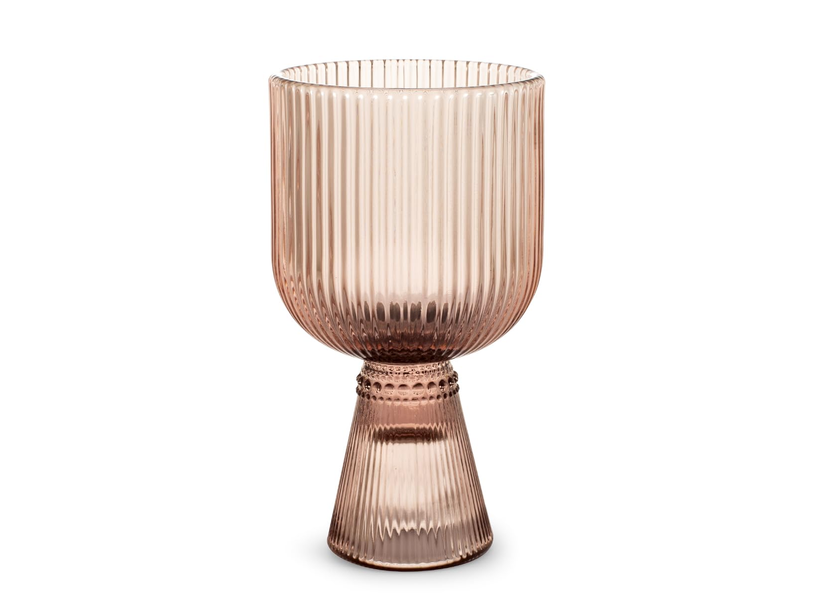 H&H Set of 6 Peony Lilac Glasses Cl27