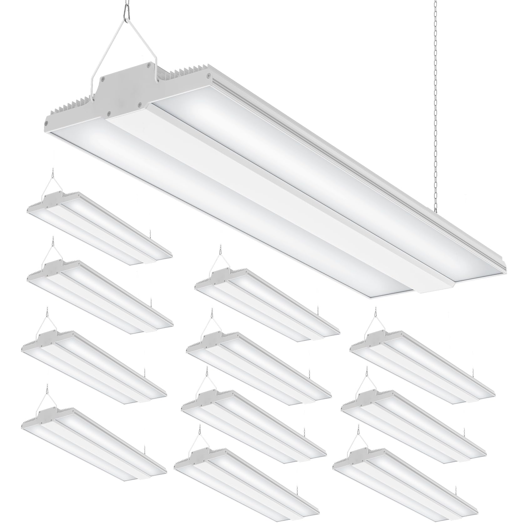 12 Pack 400W High Bay LED Lights 60 000LM 2 22FT LED Warehosue Light UL DLC Listed 5000K — view 9