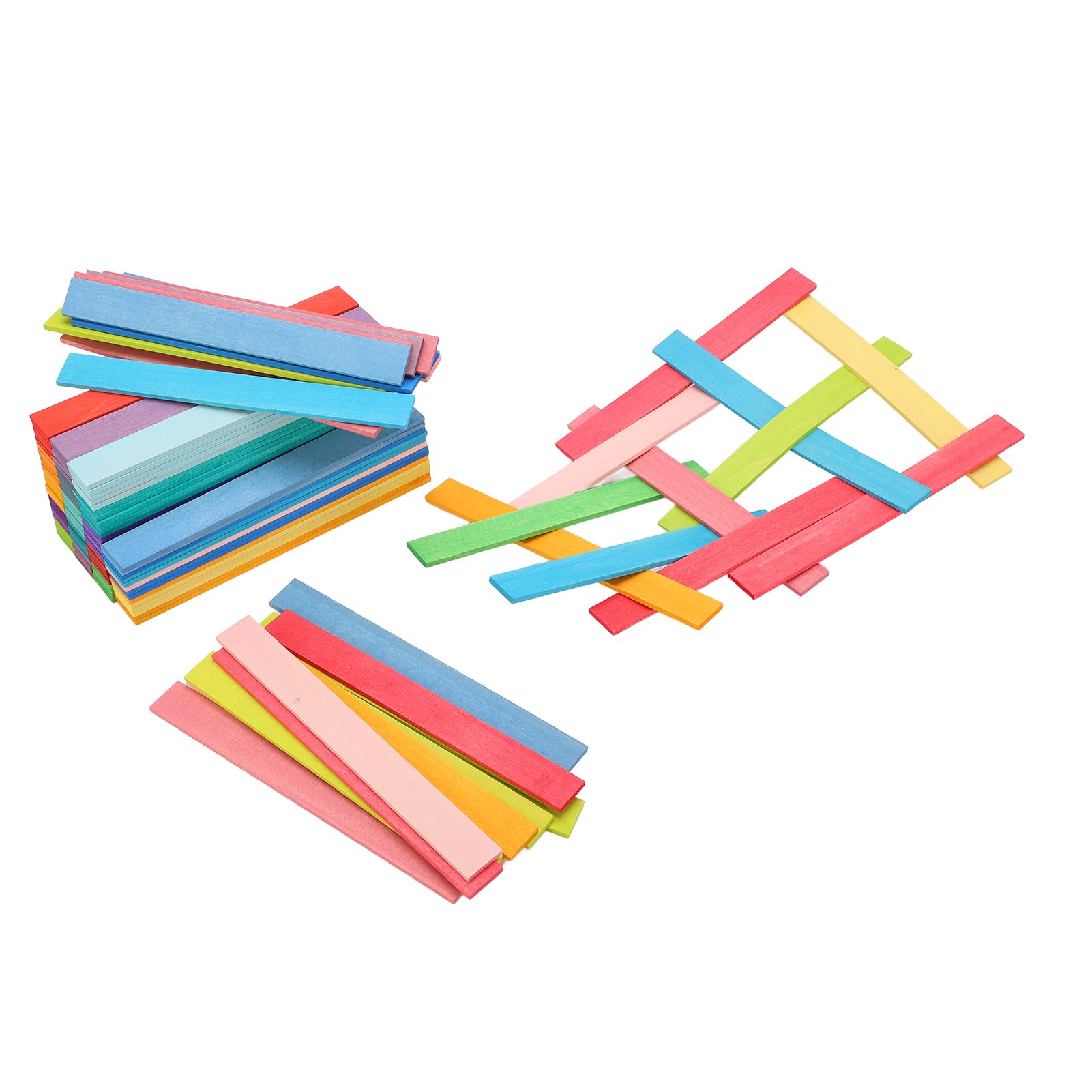 120PCS Bunte Holzbausteine ​​Brückenbau Stapelspielzeug Kleinkind Kinder Handgemachtes pädagogisches Puzzle-Spielset Premium Lindenholz Vorschul-Lernwerkzeug