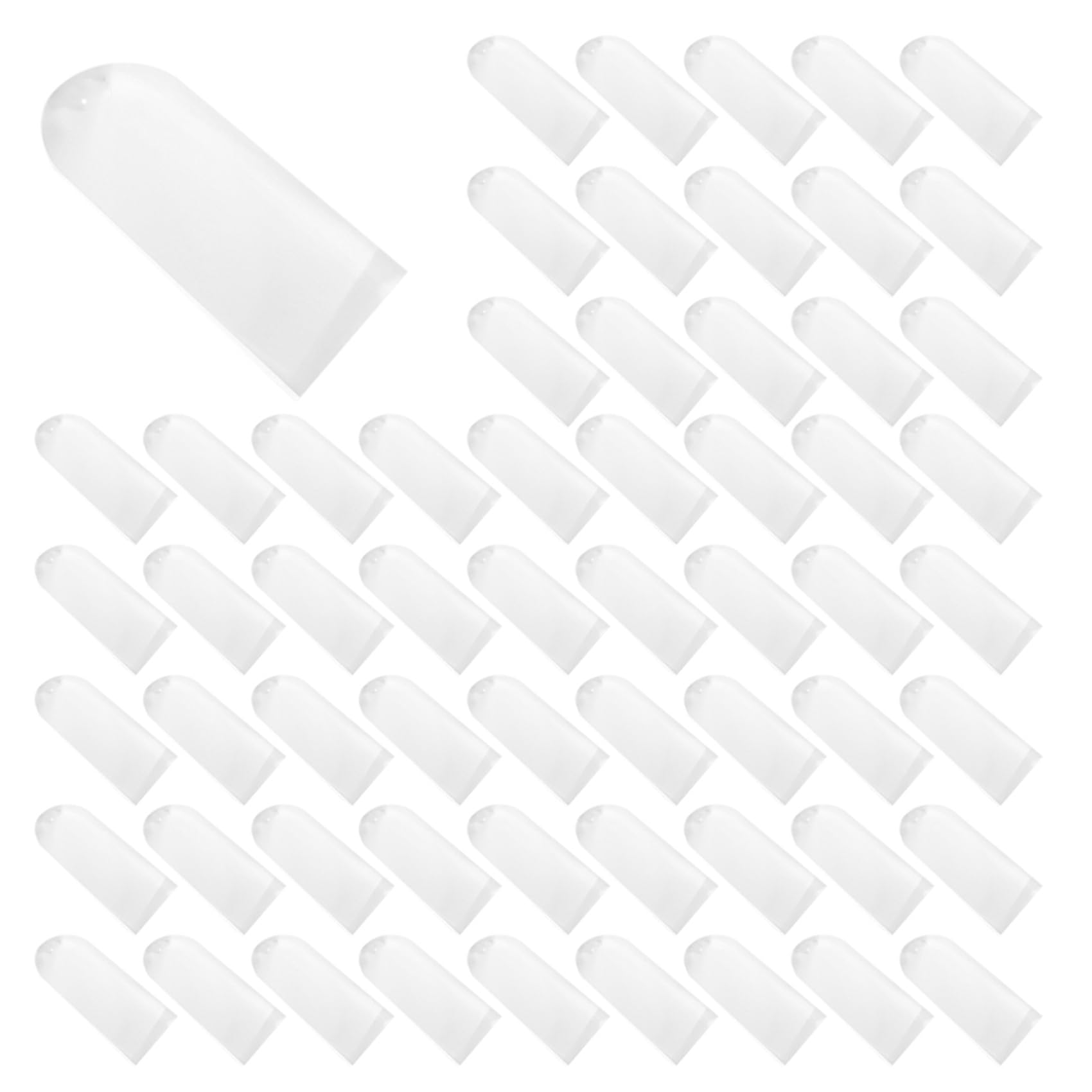 Lot de 140 marque-places vierges en acrylique givré transparent pour mariage, étiquette cadeau, plaque nominative, tableau de table, marque-place, pour fête