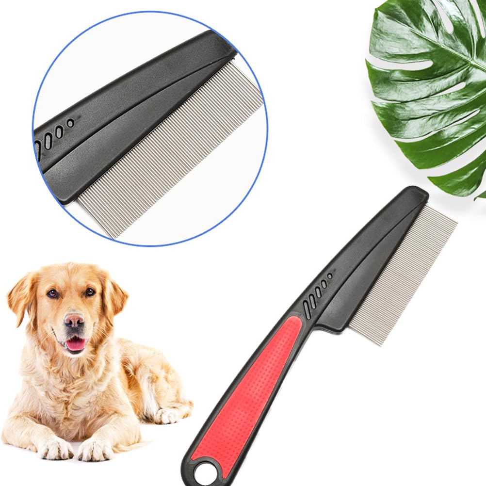 2pcs Peigne antipuces pour éliminer Les puces, Les tics, Les Insectes et la saleté sur Vos Animaux de Compagnie, Anti-Insectes Chats et Chiens
