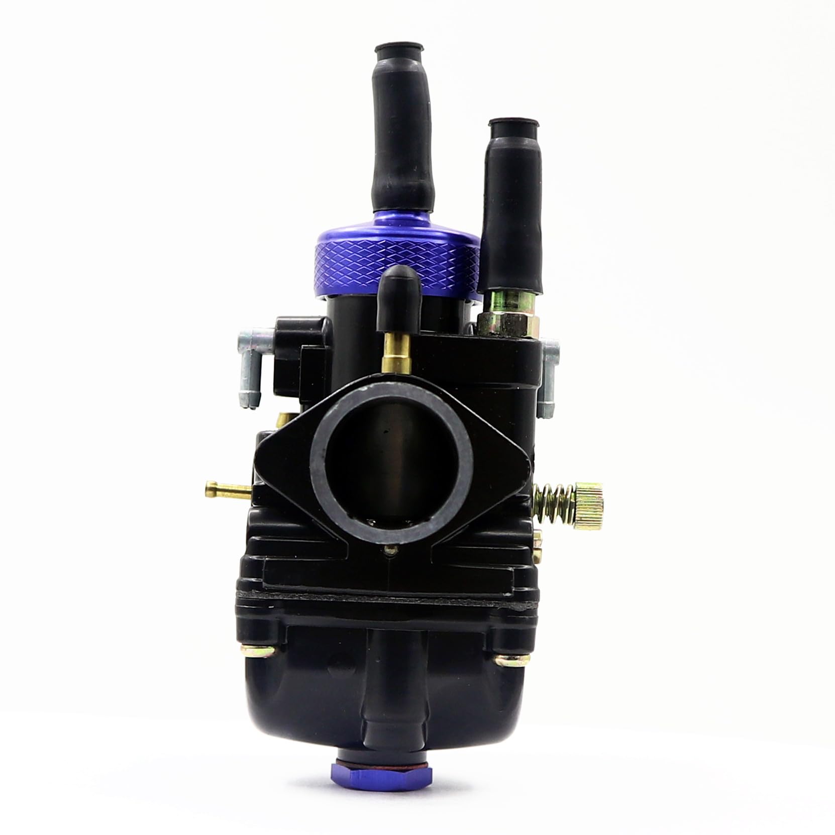 Carburatore PHBG, 17 mm/19 mm/21 mm, compatibile con motori Minarelli Keeway Peugeot Piaggio a 2 tempi per scooter, Oro/Rosso/Blu (Blu, 21 mm)