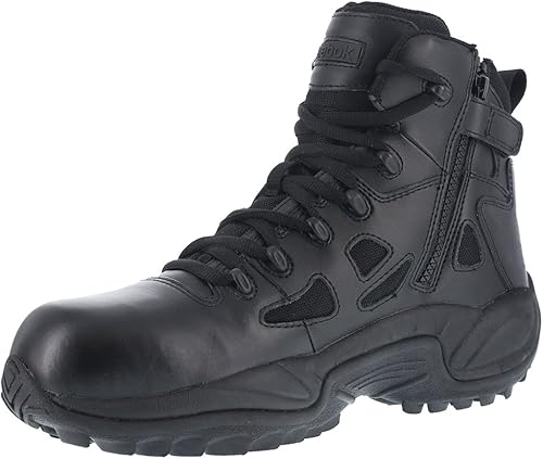 Reebok Mujer Rapid Response Rb 6 Pulgadas Composite Toe Zapatos De Seguridad De Trabajo Casual - Negro