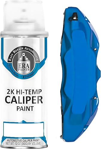 ERA Paints Pintura en aerosol con pinza de freno 2K - Azul | Acabado de alto brillo, resistente al calor de 500 °F y a los productos químicos |