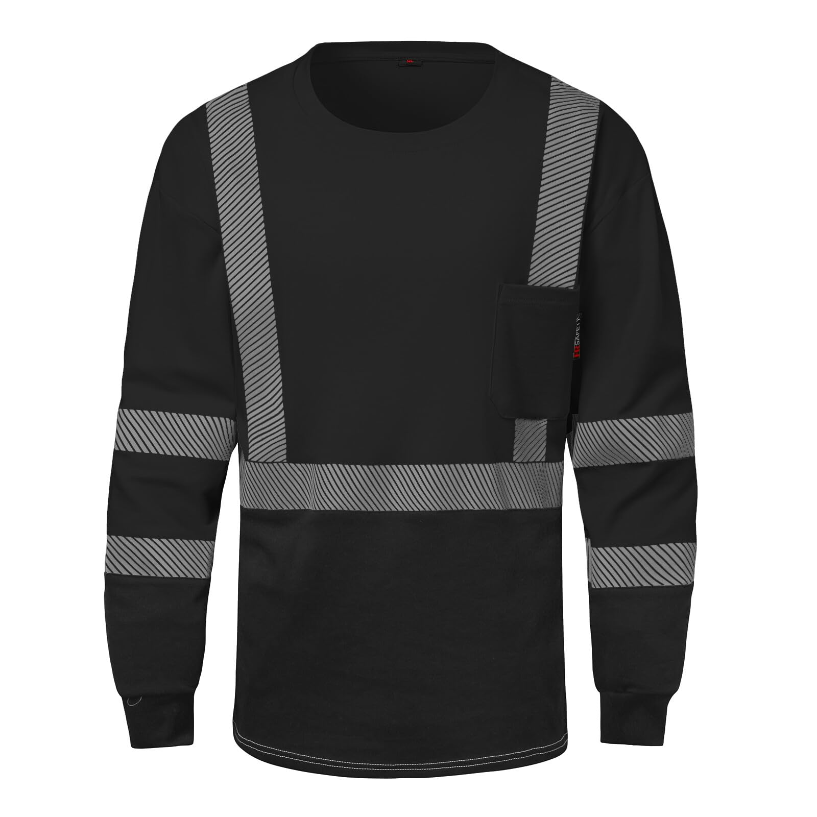 SKSAFETY FR Shirts for Men Long Sleeve, Welding Shirt 6oz Lightweight High Vis Fire Resistant Flame Retardant Shirt CAT2