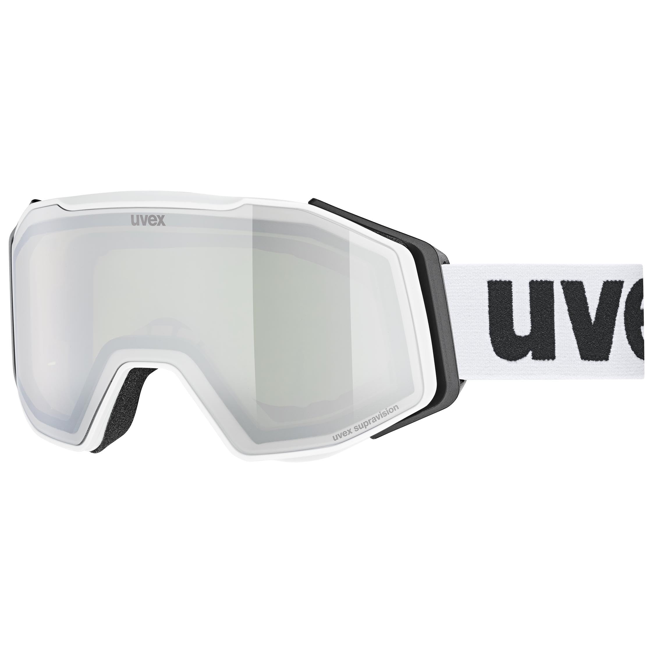 Uvex Unisex White/Silver Gravity Fm Goggle - /Mirror - S2 Size 23