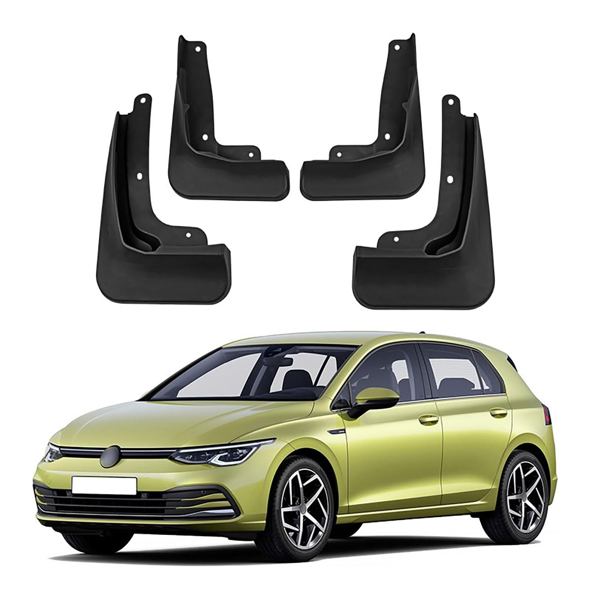 YPSBBHD Car Mud Flaps Fender Splash Guards, Compatible with Volkswagen Golf 8 2020-2023, Splashproof Exterior Accessories for Car Wheel Protector