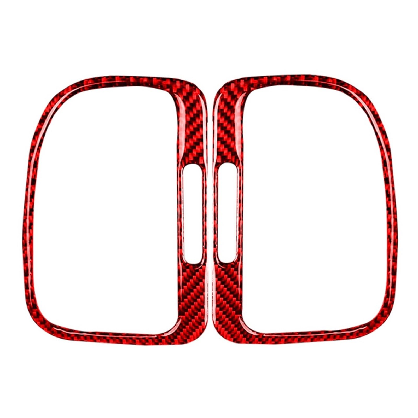 Compatible for VW Golf 6 GTI R MK6 2008-2012 Carbon Fiber Car Instrument Panel Left Right Air Vents Decoration Stickers Accessories(TYPE7)