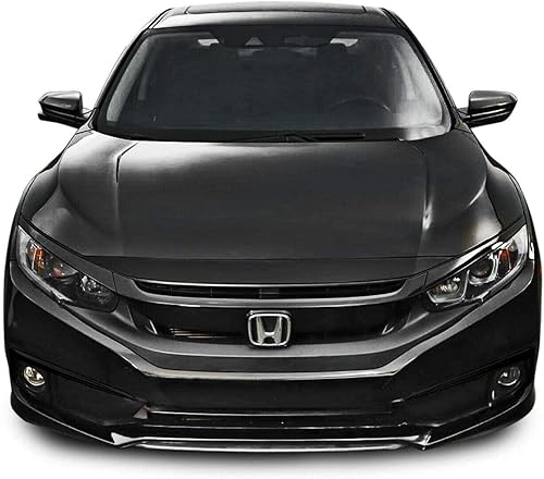 SlickMod Revestimiento de vinilo opaco cromado para Honda Civic 2016-2021 (negro brillante)