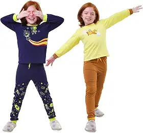 Kit pronto 2 Pijamas infantis Unissex Inverno Menino ou Menina 100% Algodão 1 Ao 10 Anos